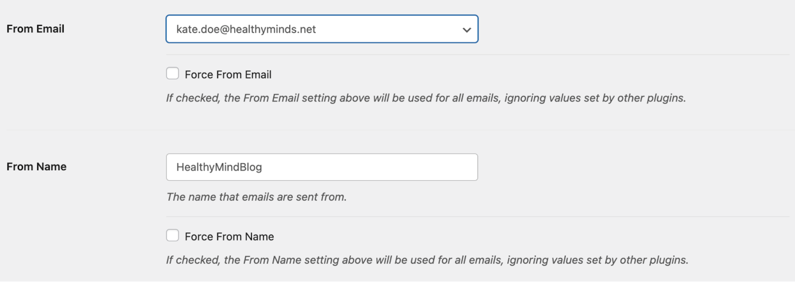 Configurazione SMTP WordPress